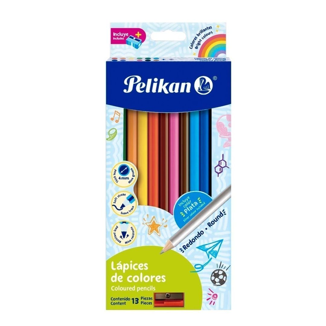Colores Pelikan 4 mm Redondo X 13