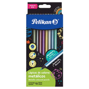 Colores Pelikan Metálico X 12