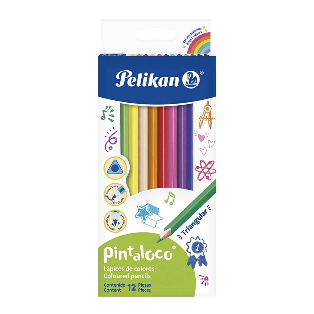 Colores Pelikan Pintaloco X 12