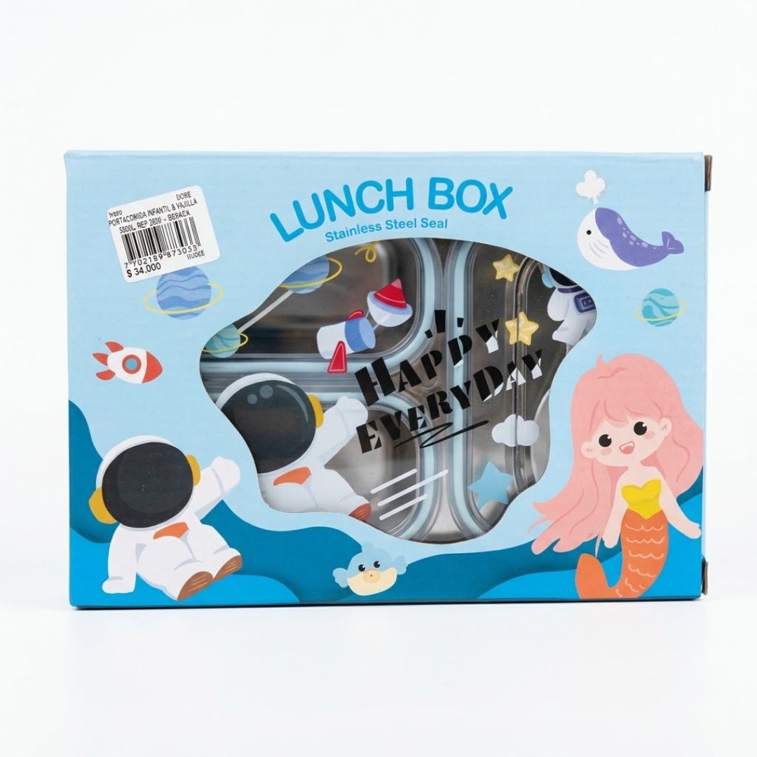 Portacomida Infantil + Vajilla 600 ml Beraca