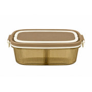 Refractaria de Vidrio 1000 ml con Tapa