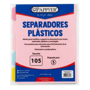 Separador Pappyer Cartulina Pastel x5