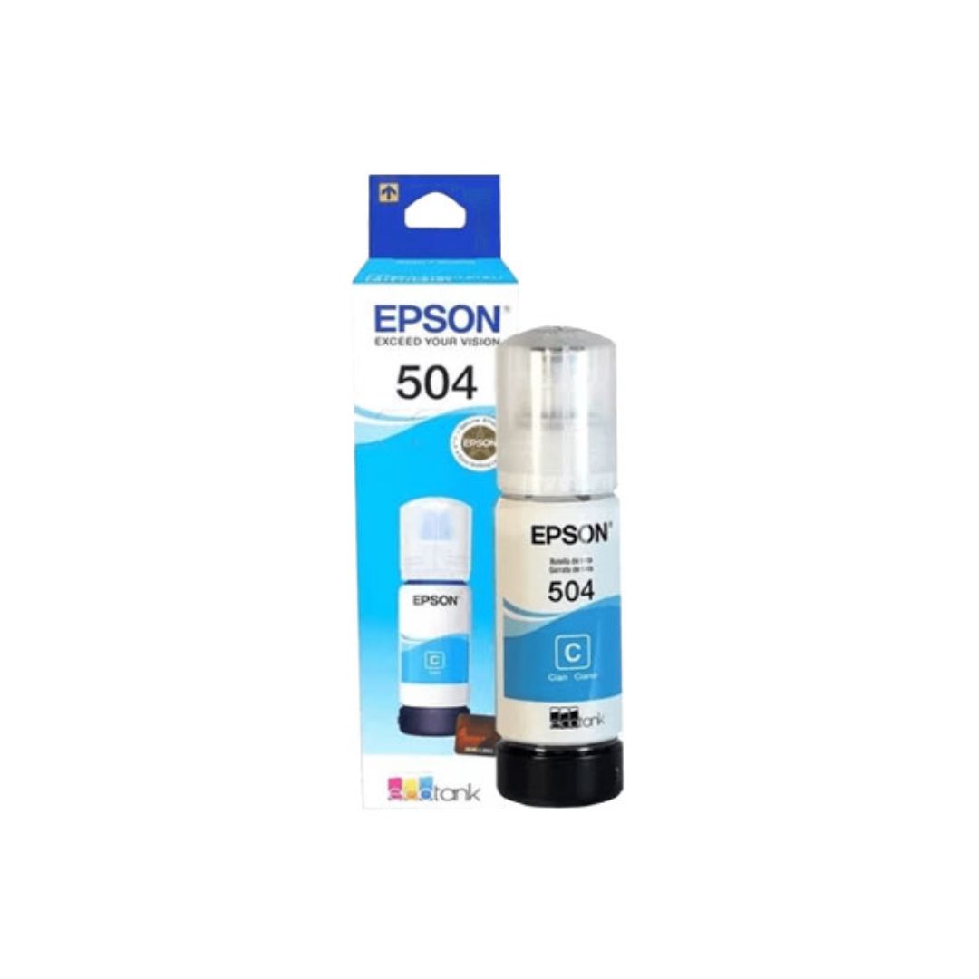Tinta Epson T504 Cyan 70 ml