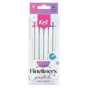 Marcador Fineliners Kiut Pastel x 6