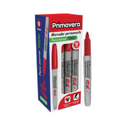 Marcador Permanente Primavera Punta Fina Rojo