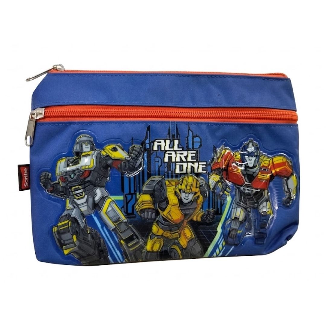Cartuchera Scribe Transformers 2 Compartimientos