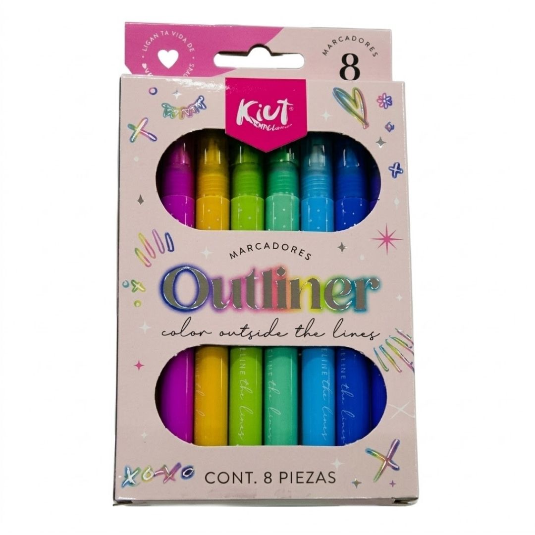 Marcador Kiut Outliner x 8