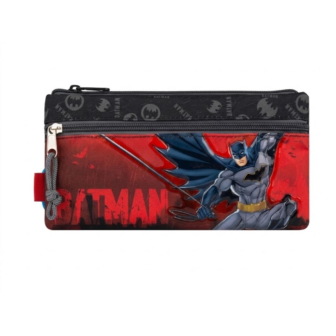 Cartuchera Scribe Batman 3 Compartimentos