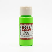 Pintura Acrílica Oro Color Verde Neón F-094 60 ml