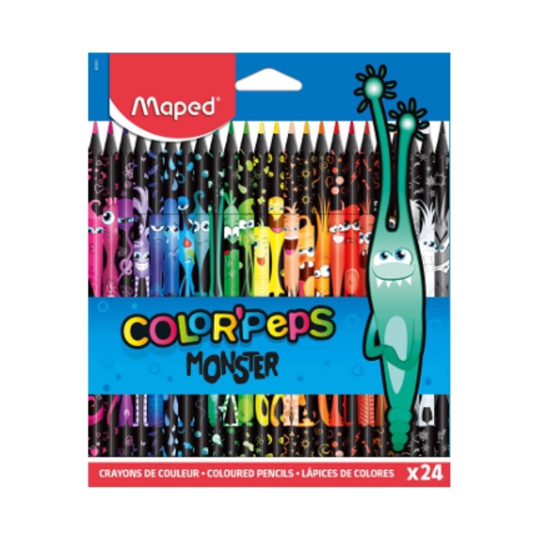 Colores Maped Color Pencil Black Monster X 24