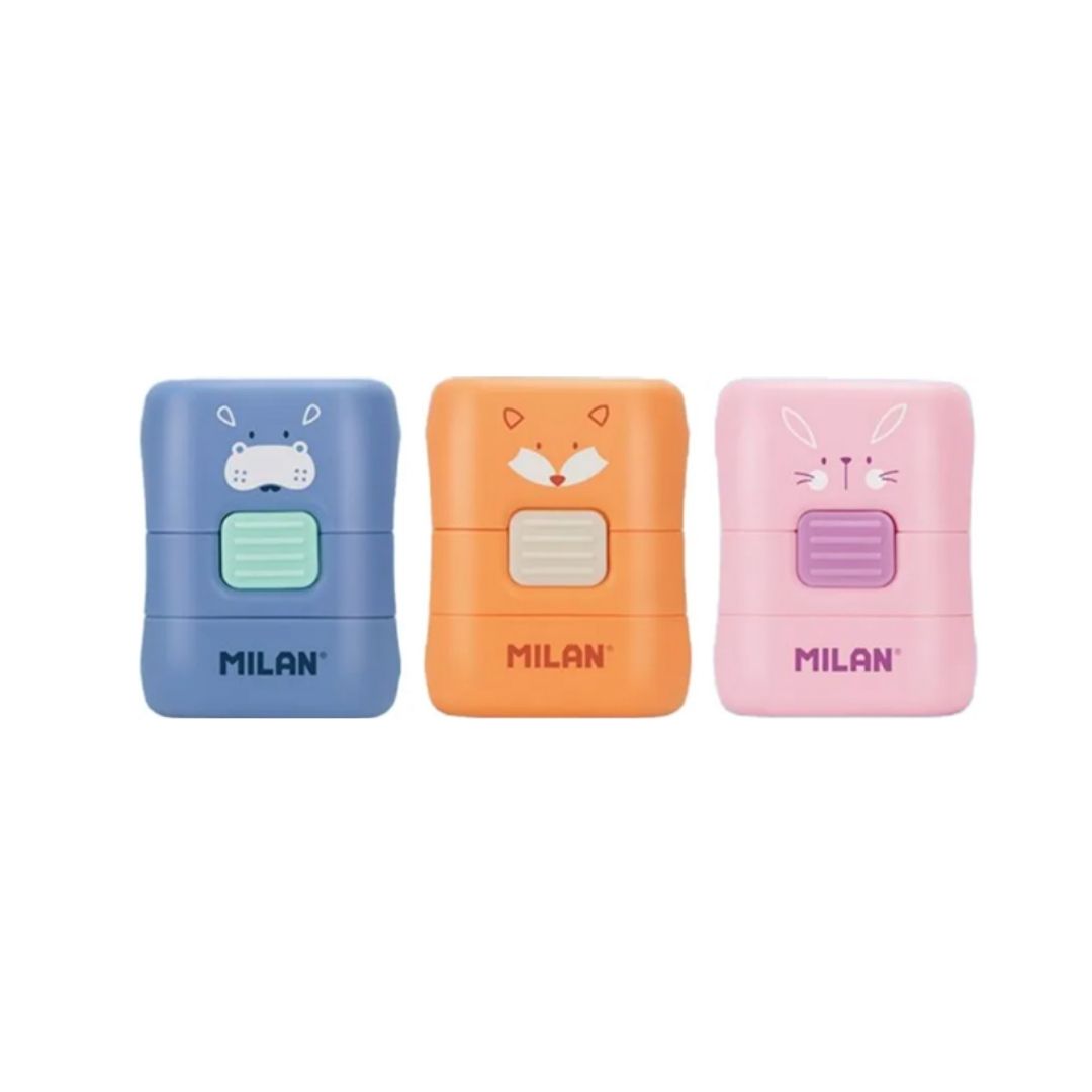 Borrador con Cepillo Milan Compact Especial Fun Animal
