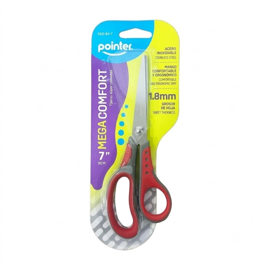 Tijera de Oficina Pointer Mega Confort 7"