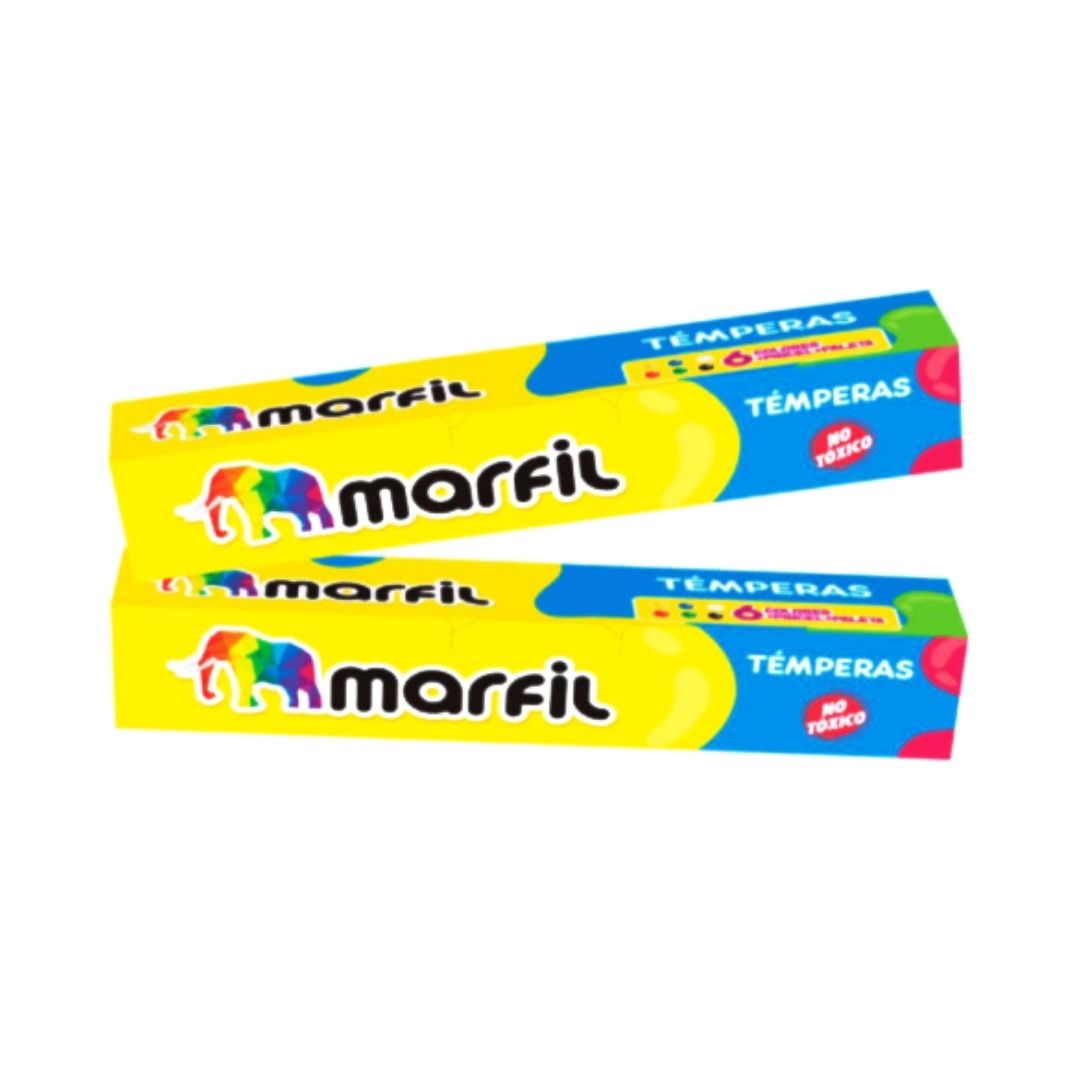 Témpera Marfil de 6 Piezas
