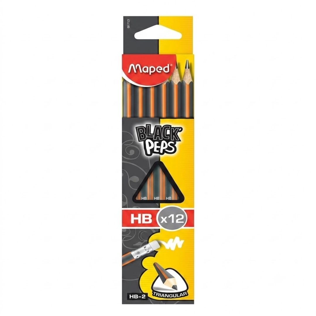 Lápiz Maped Black Peps HB #2 - 12 Unidades