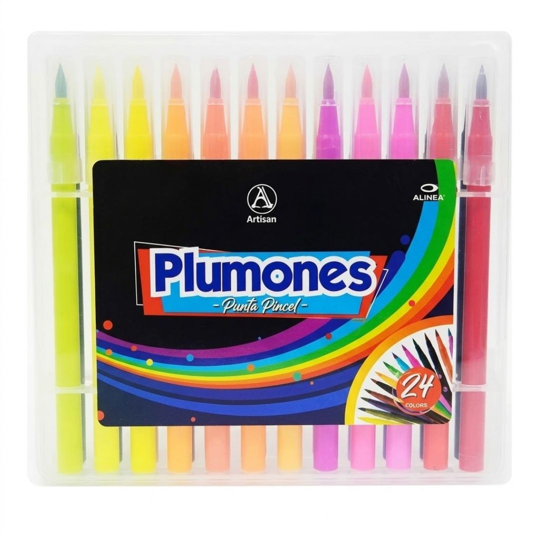 Plumón Artisan Punta Pincel x 24