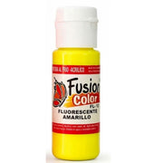 Pintura Acrílica Fusion Color Amarillo Fluorescente 60 cc