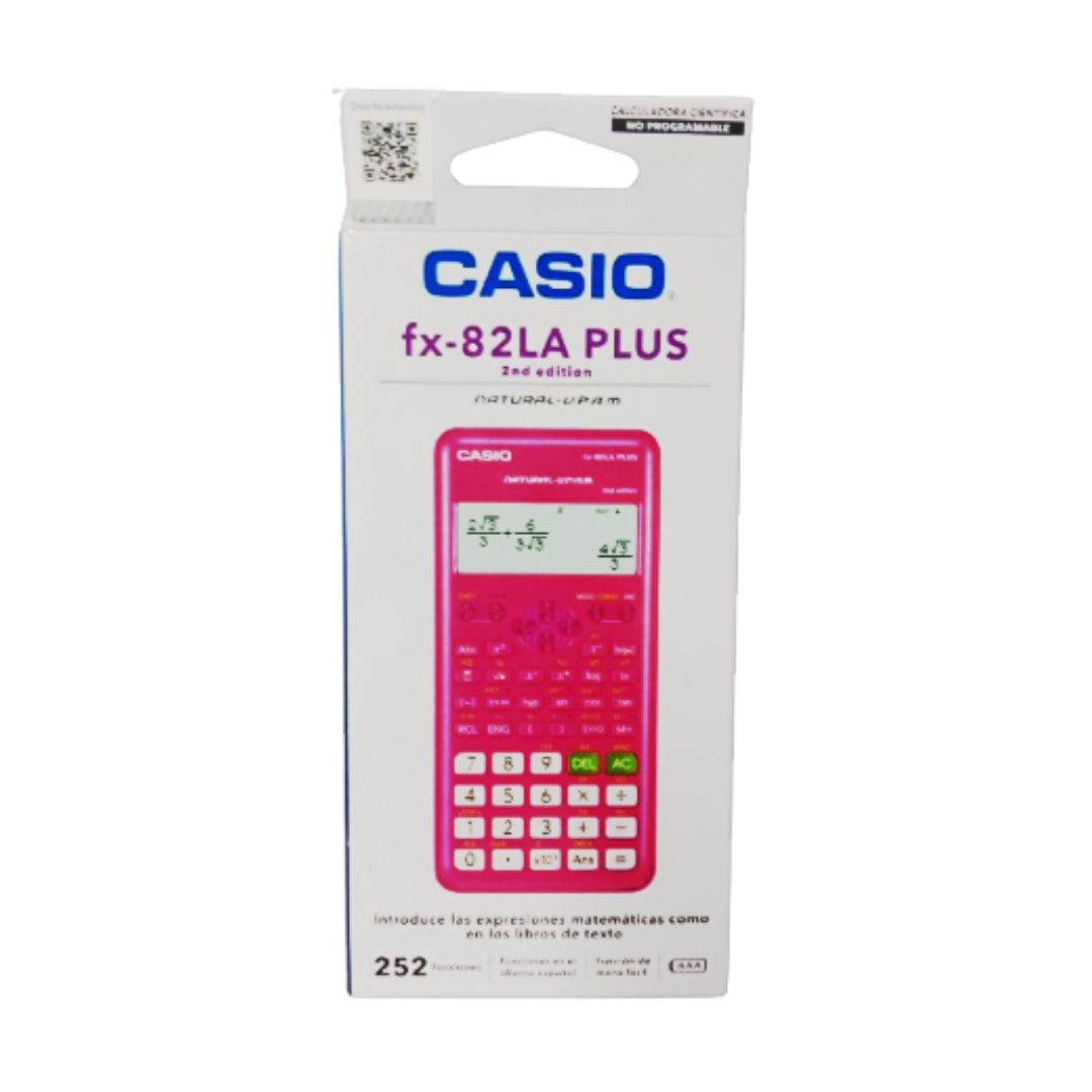 Calculadora Científica Casio FX-82LA Plus Rosa