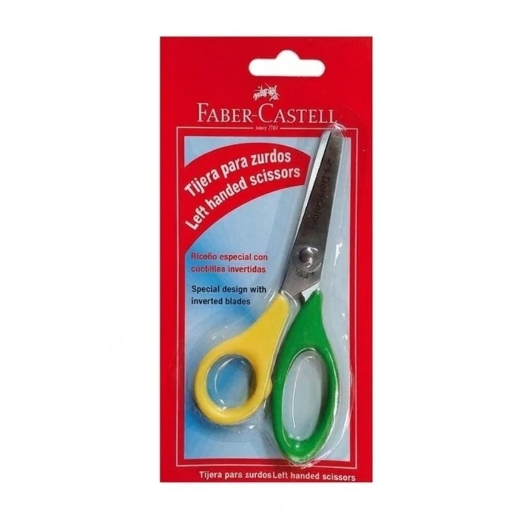 Tijera Escolar Faber-Castell para Zurdos