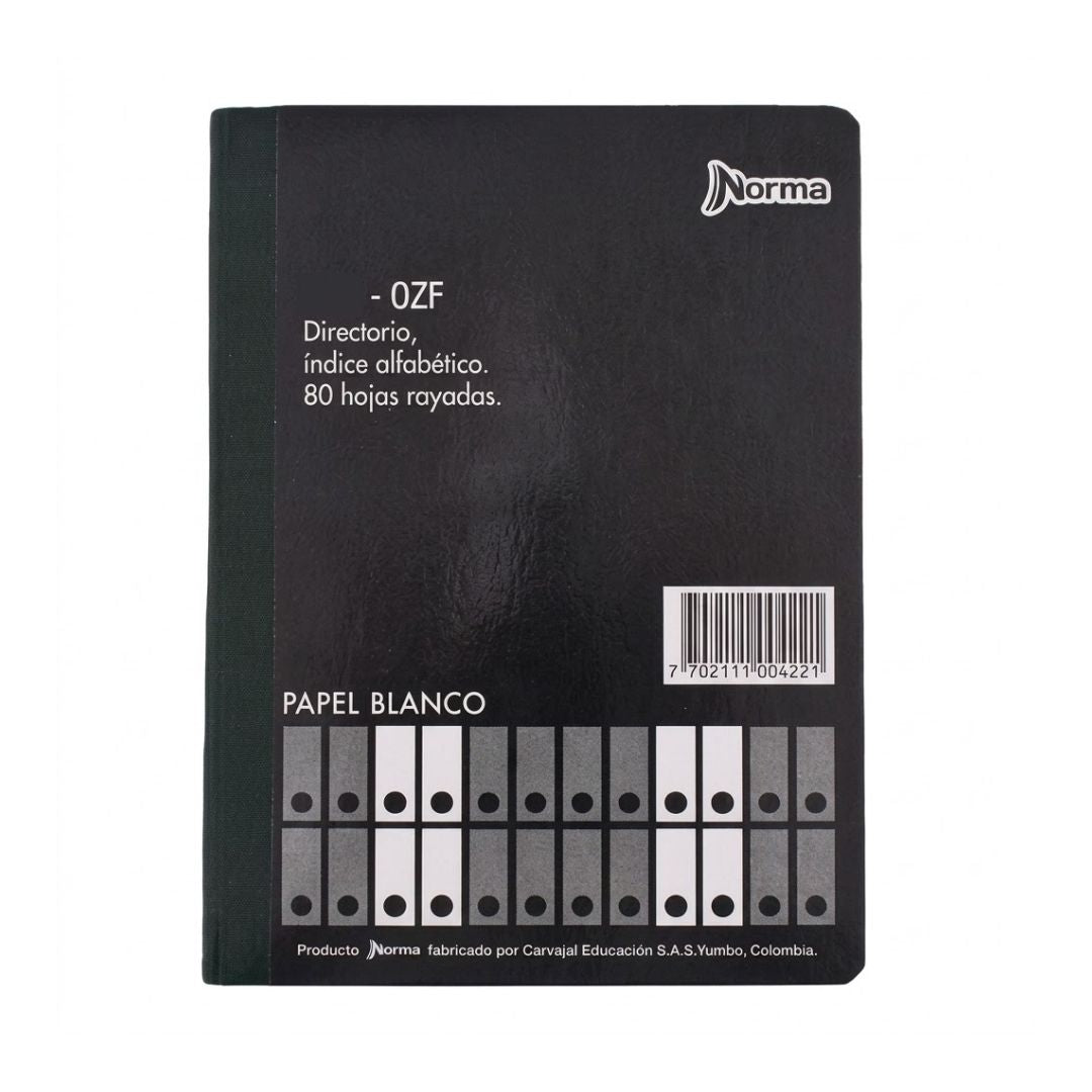 Libro Actas 1/2 Oficio Norma 80-OZF x80
