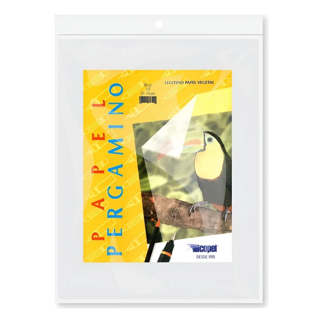 Papel Pergamino Icopel 1/8 X 90 Gr X 25 H