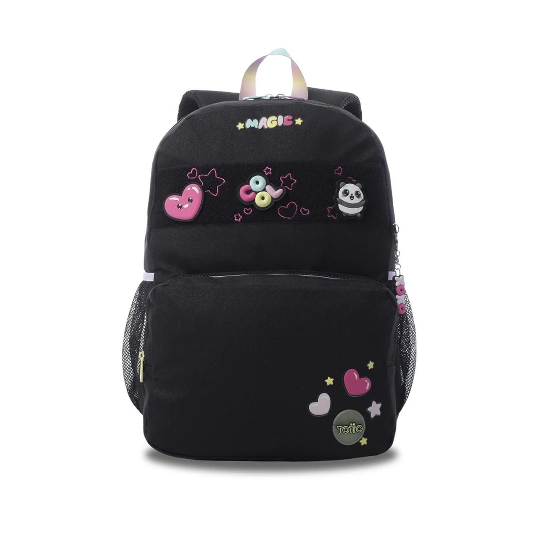 Morral para Niña Glowing Black Grande