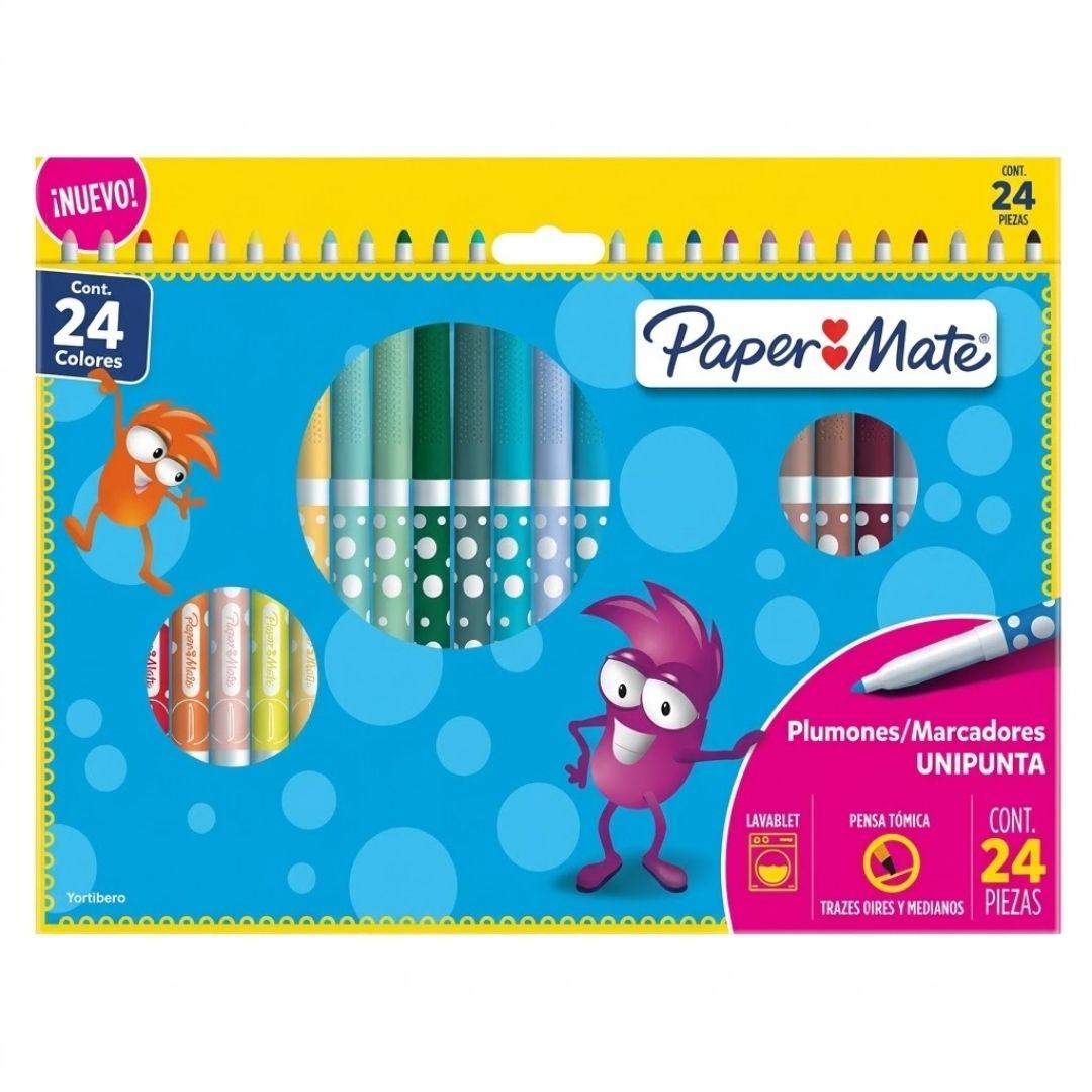 Plumón Paper Mate Unipunta x 24