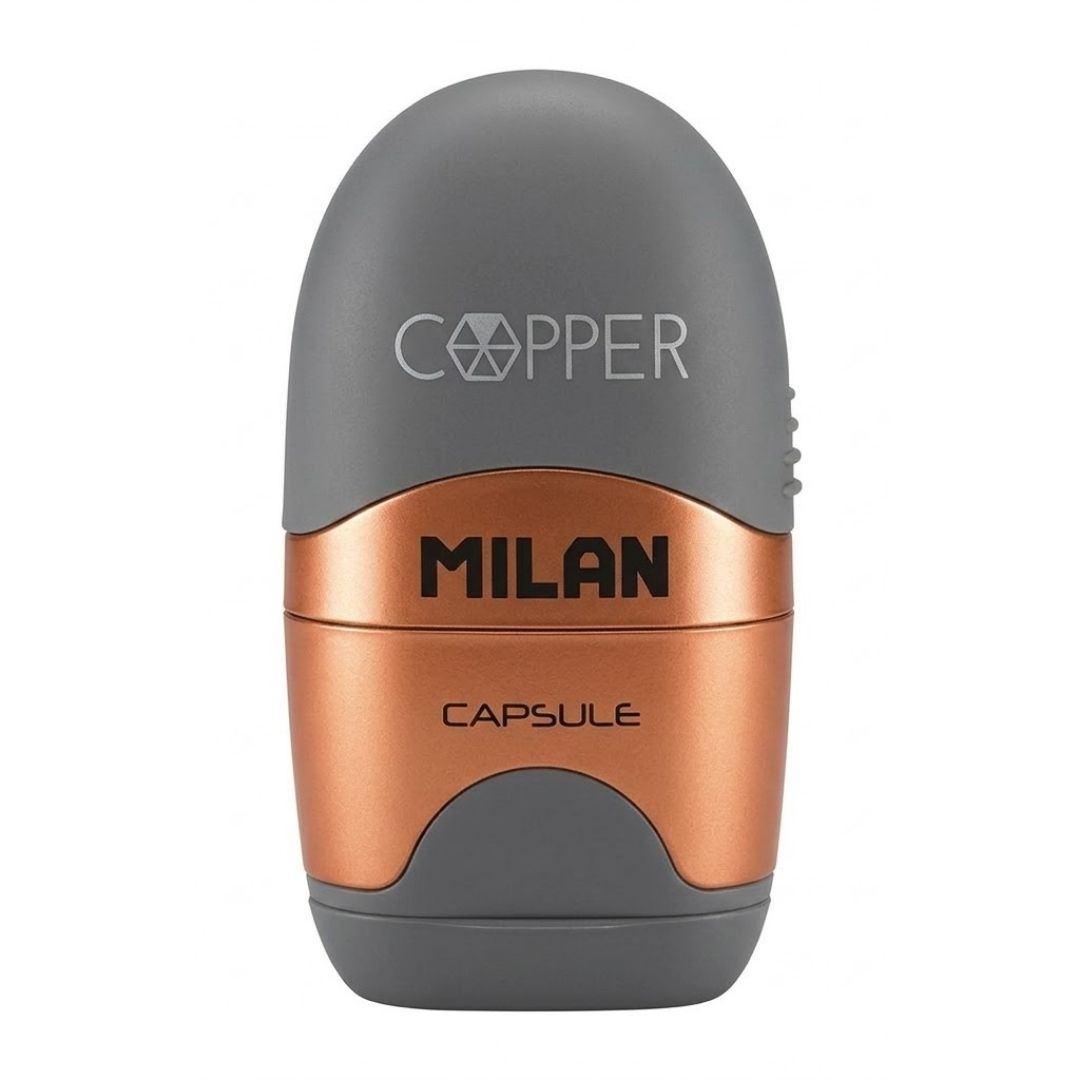 Borrador con Sacapuntas Milan Capsule Copper