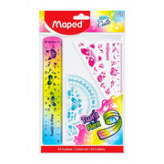 Kit Geométrico Maped Mini Cute Flexible - 3 Piezas (15 cm)