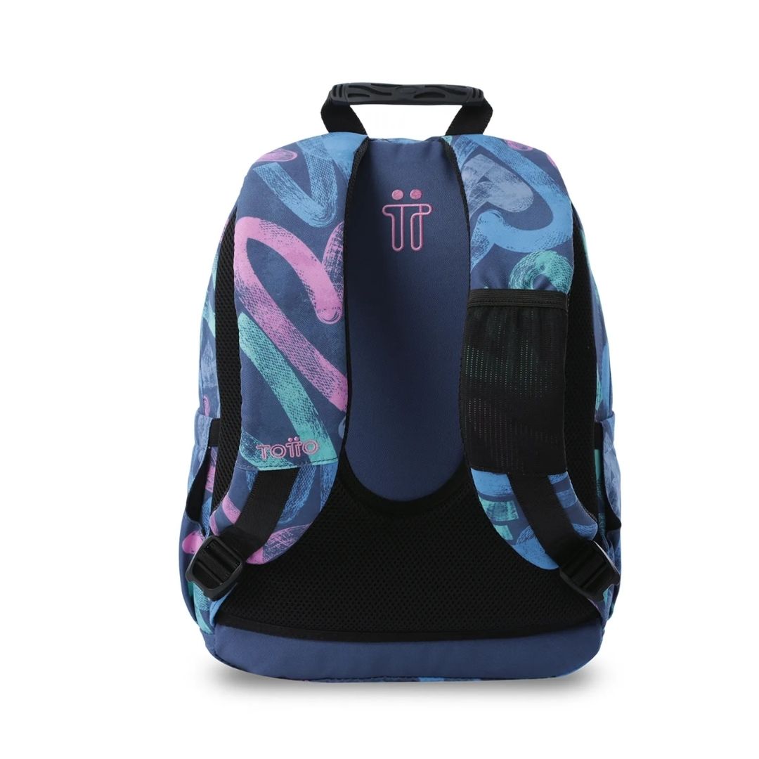 Morral Porta PC 13" Gommas Azul con Corazones