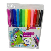 Marcador AH Royal Lavable Grueso x 12