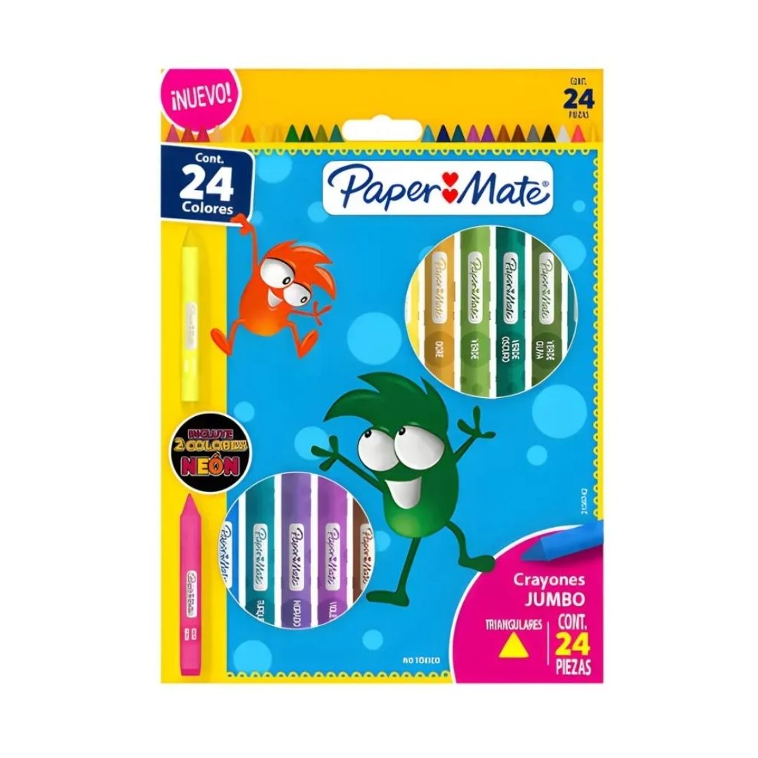 Crayones Magicolor Jumbo Triangular 24 Unidades