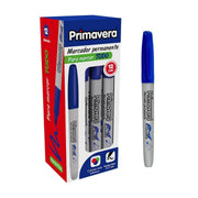 Marcador Permanente Primavera Punta Fina Azul