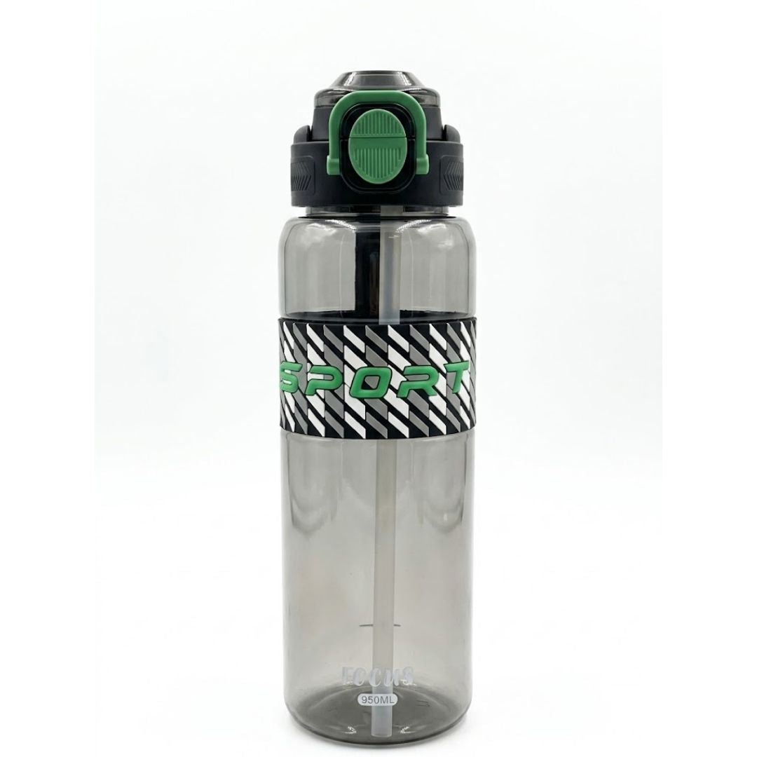 Termo Beraca Juvenil Negro y Verde 950 ml