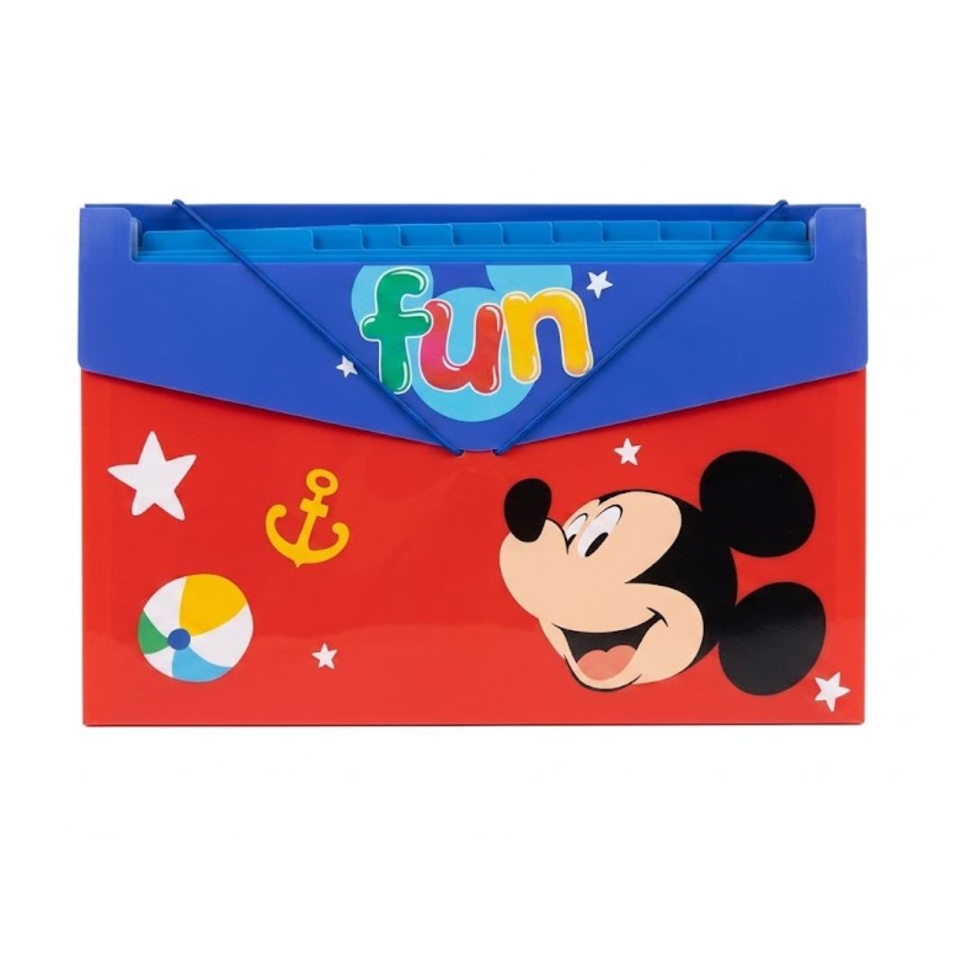 Carpeta Plástica Fuelle Primavera Disney 100 Mickey Mouse