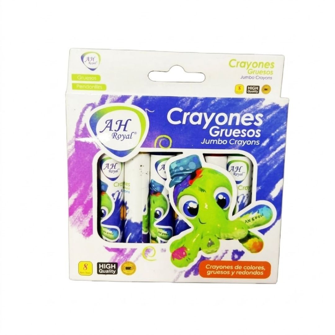 Crayones AH Royal Gruesos - 8 Unidades