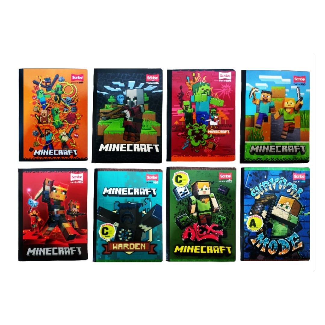 Cuaderno Cosido Scribe M+ Minecraft x 50 Hojas