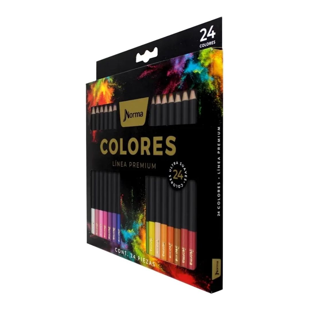 Colores Norma Premium x 24 Unidades