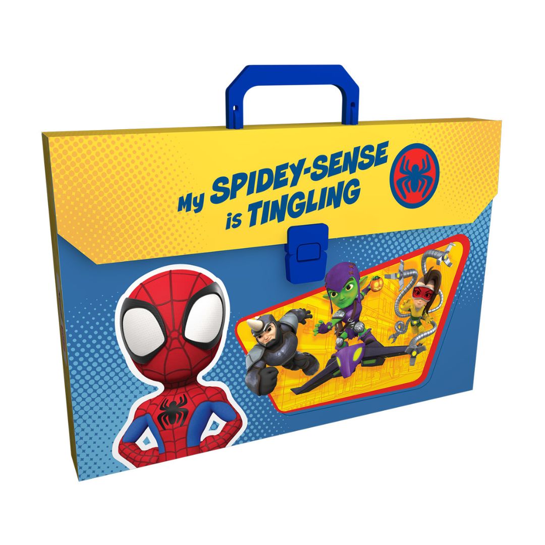 Carpeta Maleta Primavera Spidey Plástica 13 Bolsillos
