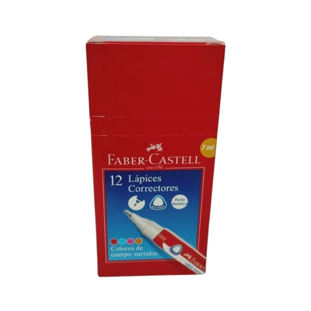 Corrector Lápiz Faber Castell - 12 Unidades
