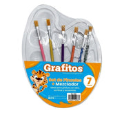 Set de Pinceles y Mezclador x 7 Unidades SU-253