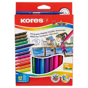 Plumones Kores Korellos Punta Fina x 12