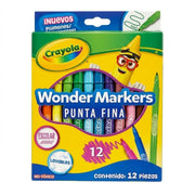 Plumón Crayola Wonder Markers x 12