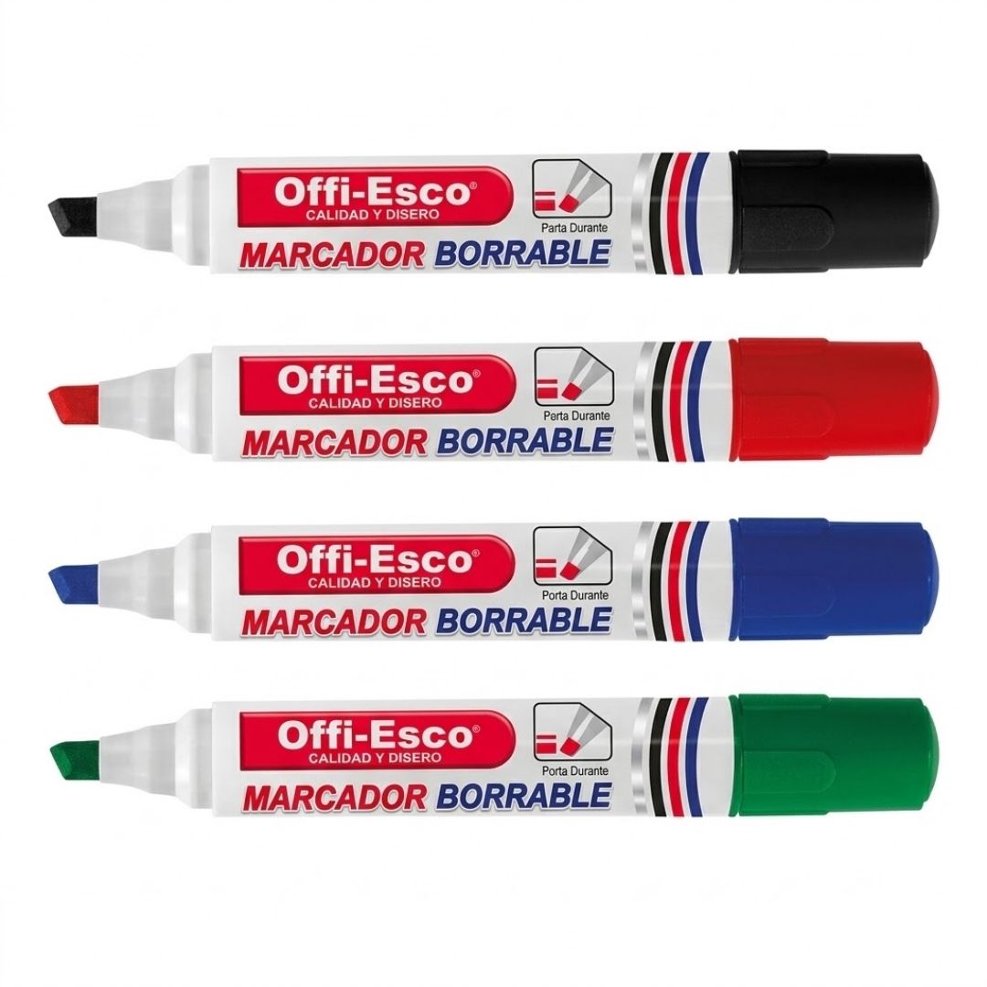 Marcador Borrable Offi-Esco Surtido