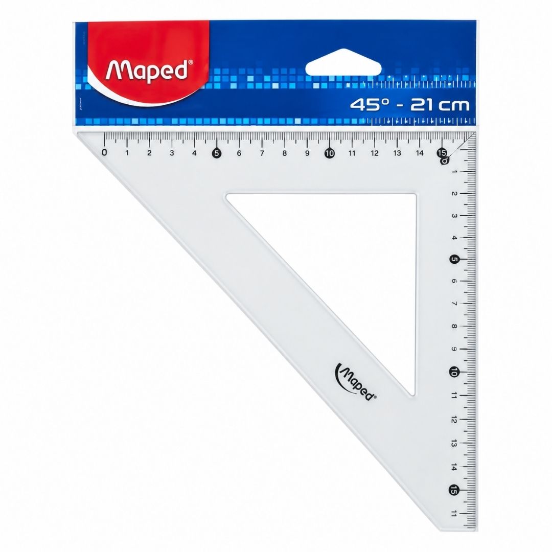 Escuadra Maped 45° de 21 cm