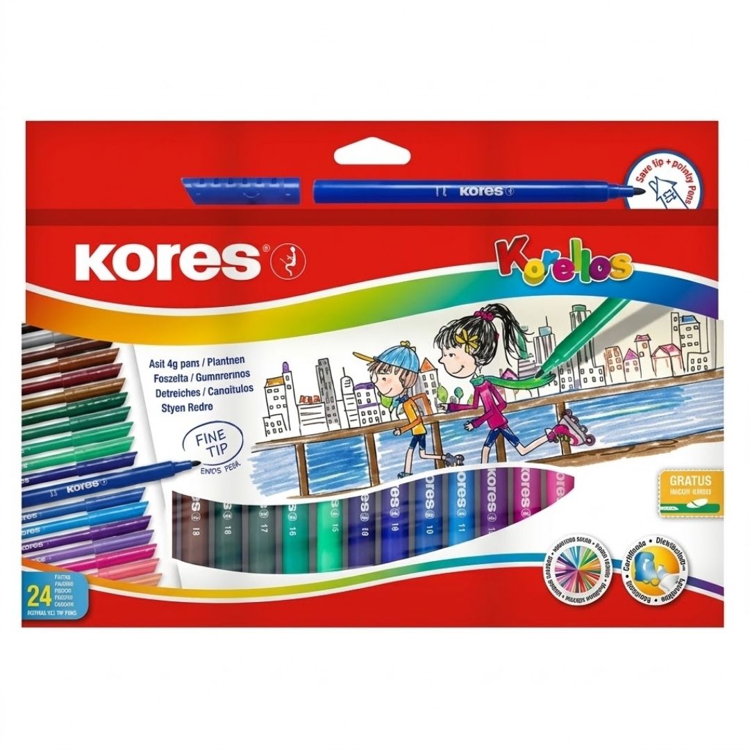 Plumones Kores Korellos Standard x 24