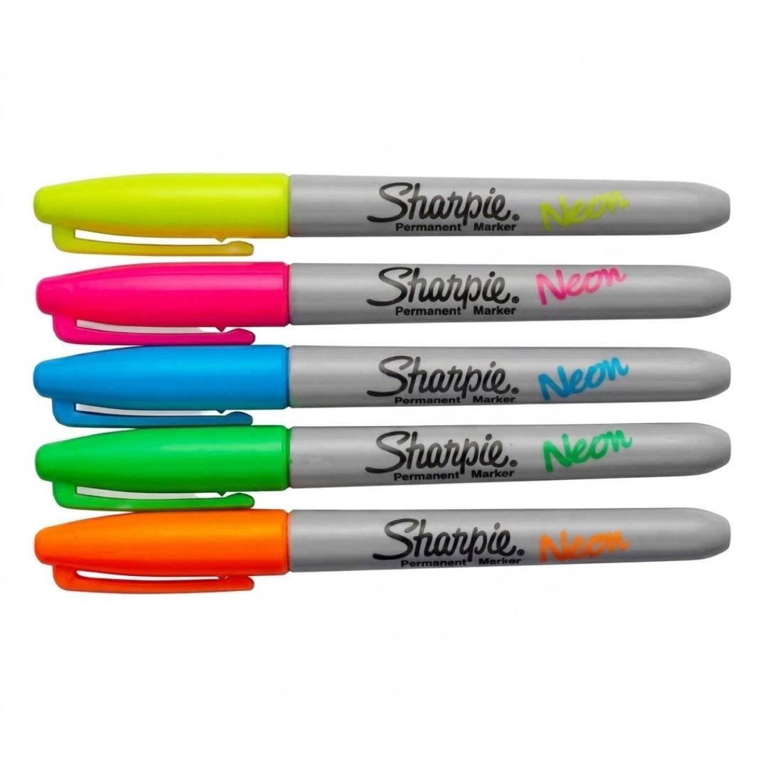 Marcador Sharpie Neón Surtido x 5