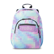 Morral Juvenil Porta PC 14 Acuarela Glitter Azul