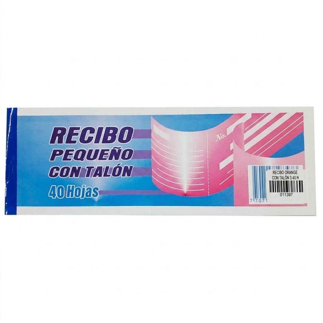 Recibo Grande con Talón x40