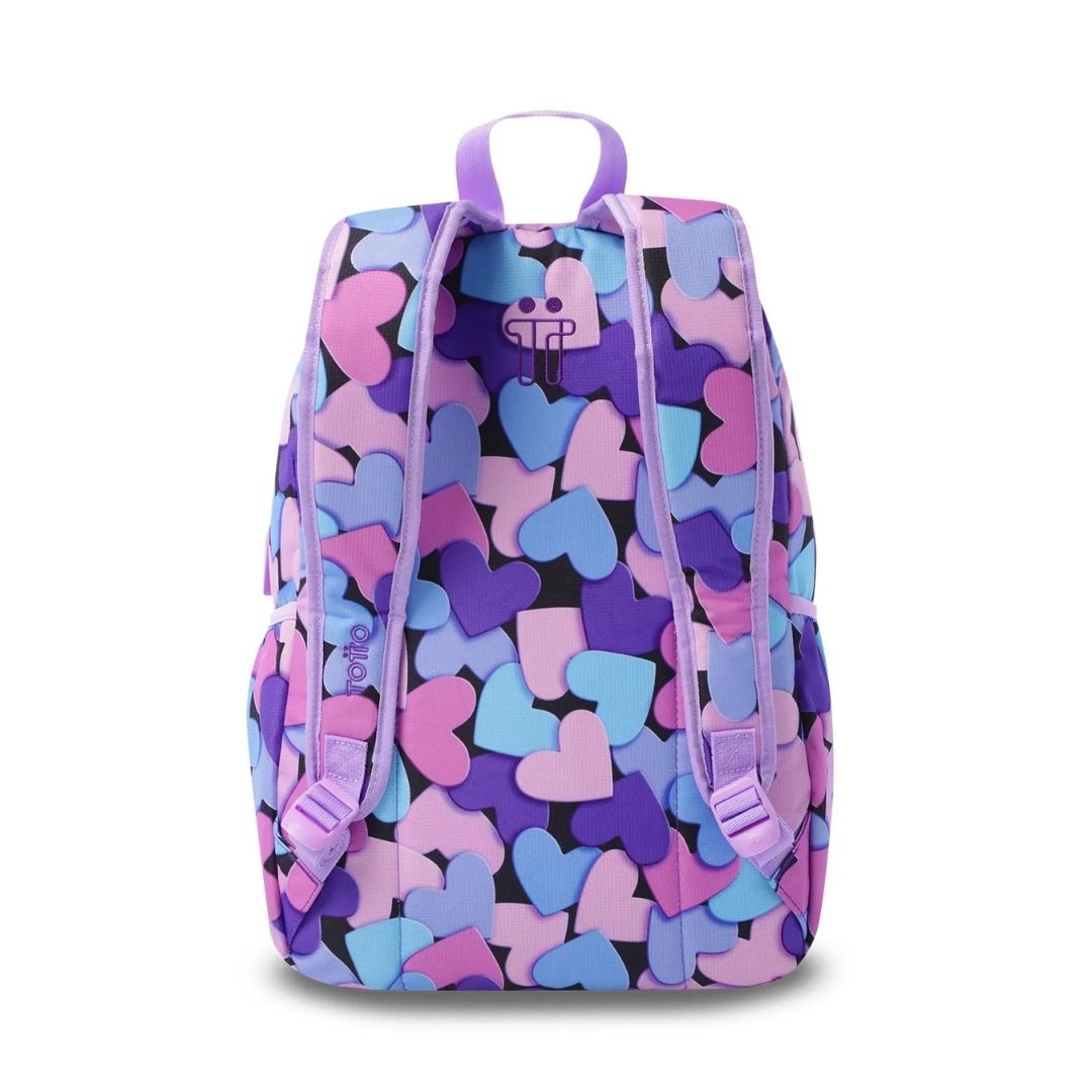 Morral Universitario Ometto 2.0 Print Corazones Mujer
