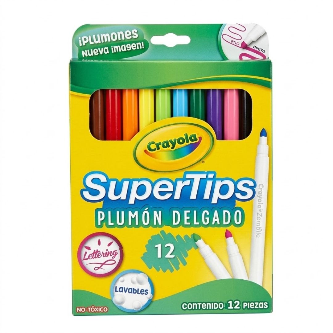 Plumón Crayola Supertips x 12